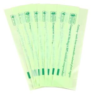 Phân Hủy Sinh Học Bột Ngô Muỗng Món Ăn Công Cụ Bộ Đồ Ăn Túi Cho Bao Bì Khách Sạn Gói Thực Phẩm Nhựa Nhiệt Seal In Ống Đồng - Product Image 6