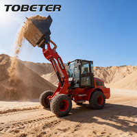 Chargeuse sur pneus mini 4x4 diesel de 1,6 tonne avec godet de 0,7 m³, 42 kW, CE Euro 5, haute efficacité, pour travaux de construction et carrière