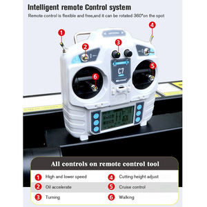 Spedizione Gratuita Economico 55cm 80cm 90cm 100cm Rasaerba Robotizzato Cingolato a Benzina <span class=keywords><strong>con</strong></span> <span class=keywords><strong>Avviamento</strong></span> <span class=keywords><strong>Elettrico</strong></span> per Pendenze e Controllo Remoto - Product Image 5