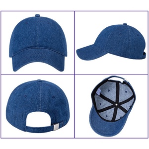 Gorra de Béisbol Personalizada de 6 Paneles para Adultos, Estilo Moderno, Sin Estructura, de Mezclilla Lavada, con Hebilla de Latón - Product Image 3