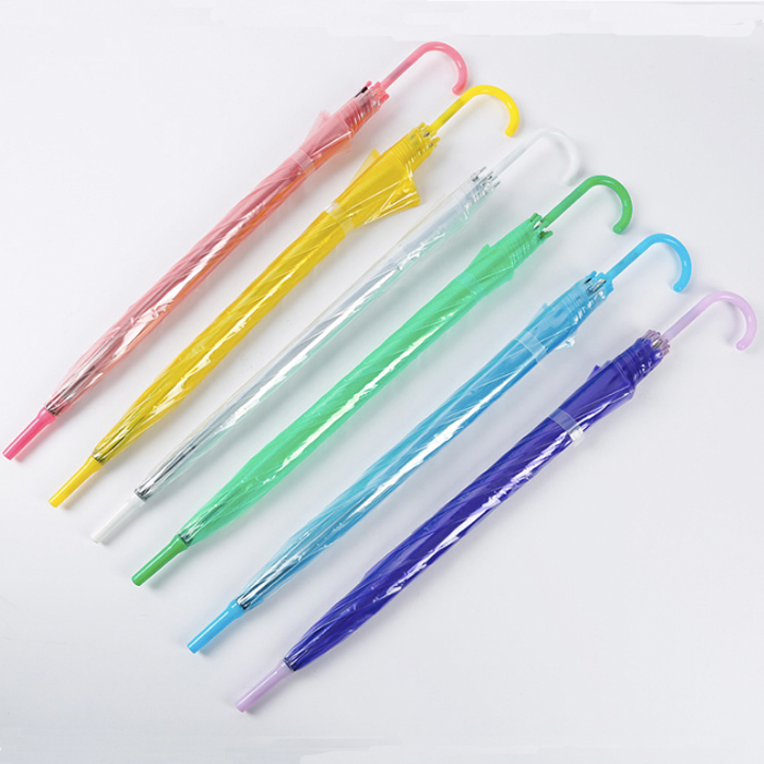 Зонт MY152 в форме купола, длинная ручка, прозрачный зонт, недорогой рекламный зонт на заказ, прозрачный прямой ПВХ металлический сплав