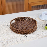 BPA-vrije, milieuvriendelijke plastic rieten fruit- en snack schaal, synthetische rotan mand, moderne stijl, multifunctioneel, voor het serveren van eten, geweven van riet.