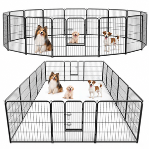 Corral Metálico Sólido y Seguro para Perros, Plegable y Portátil, para Ejercicio en Interiores y Exteriores, para Perros Pequeños, Medianos y Grandes - Product Image 5
