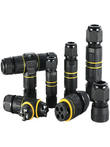 Waterdichte buitenkabel, onderwater, in de grond te vergraven, drieweg recht doorlopende driekernige kabel, aansluitconnector - Product Image 1