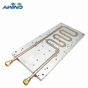 Placa refrigerada en frío y líquida de aluminio, suministro para placas de distribución de refrigeración por agua, 100mm, cob, <span class=keywords><strong>luz</strong></span> led, disipador de calor frío y agua - Product Image 2