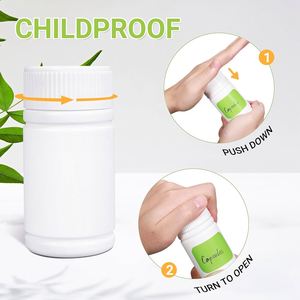 Botellas de HDPE Vacías de Grado Farmacéutico de 25ml-175ml con Tapa de Rosca y Logotipo Personalizado Serigrafiado para Cápsulas de Píldoras - Product Image 2