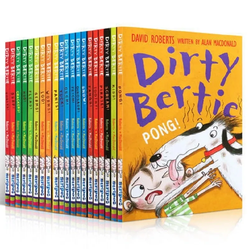 20 Books Set Dirty Bertie Children Chapter Book English Reading Story Picture Books Gift