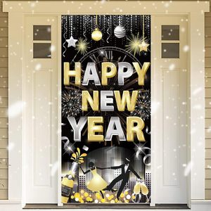 Copriporta per <span class=keywords><strong>Capodanno</strong></span> con Champagne, Scatola Regalo per la Vigilia di <span class=keywords><strong>Capodanno</strong></span>, Striscione per Porta, Banner Decorativi Personalizzabili - Product Image 5