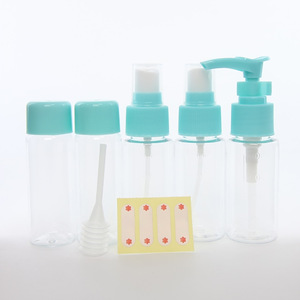 Juego de botellas de viaje para cosméticos, 7 piezas, botellas de spray, loción y crema para el cuidado de la piel del rostro, tamaño de viaje para adultos - Product Image 3