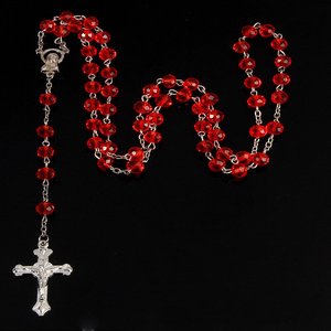 <span class=keywords><strong>Virgen</strong></span> religiosa católica Marí<span class=keywords><strong>a</strong></span> Jesús Cruz colgante Santa Marí<span class=keywords><strong>a</strong></span> Centro cristal joyerí<span class=keywords><strong>a</strong></span> <span class=keywords><strong>Rosario</strong></span> collar - Product Image 2