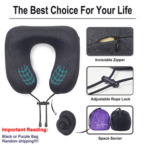 Grosir bantal leher perjalanan berbentuk U busa memori bantal serviks ortopedi untuk pesawat terbang dan mobil pelega perjalanan dari nyeri leher - Product Image 5