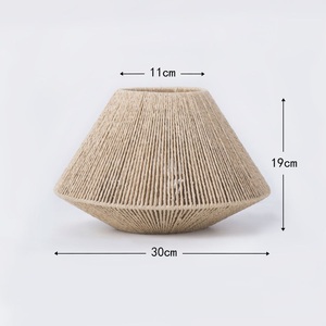 Rattan Lamp <strong>Shade</strong> Woven Lampshade Lamp <strong>Shade</strong> <strong>Ceiling</strong> Pendant <strong>Light</strong> <strong>Paper</strong> Lamp <strong>Shade</strong> for Living Room Restaurant Kitchen Home - Product Image 3