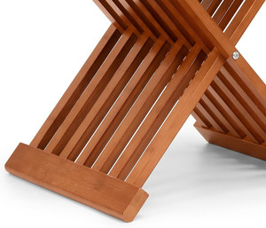 Banc pliant en bois multi-usages, tabouret <span class=keywords><strong>de</strong></span> douche autoportant imperméable <span class=keywords><strong>pour</strong></span> <span class=keywords><strong>salle</strong></span> <span class=keywords><strong>de</strong></span> <span class=keywords><strong>bain</strong></span> et sauna à vapeur - Product Image 4