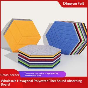 Panneau d'absorption acoustique hexagonal en fibre <span class=keywords><strong>de</strong></span> polyester, 12 pièces, pour salle <span class=keywords><strong>de</strong></span> <span class=keywords><strong>piano</strong></span>, KTV, mur intérieur, installation autocollante - Product Image 2