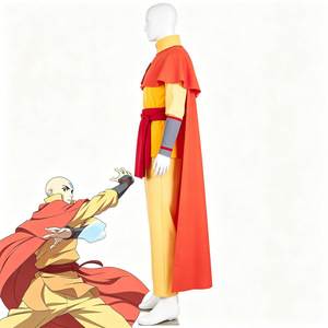 Disfraz de Cosplay de Avatar: La Leyenda de Aang, Conjunto Anang con Capa Amarilla y Roja para Juego de Rol de Anime, para Mayores de 14 Años - Product Image 2