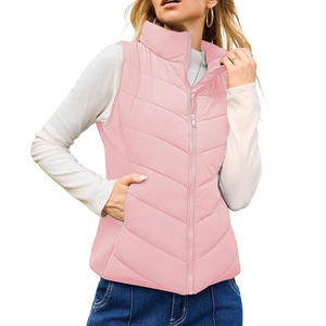 Chaquetas de <span class=keywords><strong>Mujer</strong></span> con Cuello Alto, Estilo Casual Vintage Europeo Americano, para Otoño e Invierno, Acolchadas con Algodón y Dacrón, con Cierre de Cremallera - Product Image 5