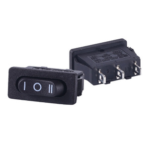 Nhà máy trực tiếp leci KCD1-110 3-pin Rocker Thiết bị chuyển mạch thiết bị điện 21*9.5 mét trắng đen đèn thuyền PA66 Chất liệu 250VAC Max - Product Image 5