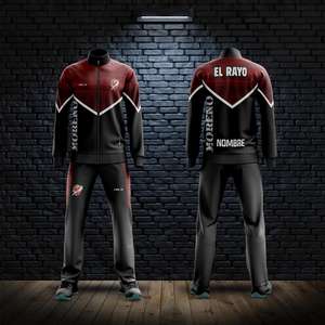 Maßgeschneiderter Langarm-Fußball-Trainingsanzug, Wettkampf-Auszeichnungsanzug, Herbst- und Winter-Dickes Sportbekleidungsset - Product Image 4