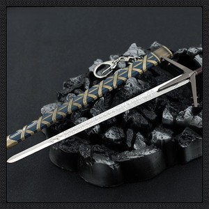 22CM <span class=keywords><strong>the</strong></span> <span class=keywords><strong>Witcher</strong></span> <span class=keywords><strong>3</strong></span> Lake Lady's Sword réplica de Metal completo con funda | Juego coleccionable Cosplay Prop decoración de escritorio - Product Image 5