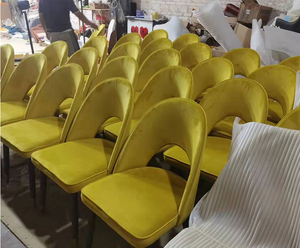 Wholesale Modern Dining Room Furniture <strong>Chair</strong> Luxury Modern Design Black <strong>Chair</strong> Upholstered Soft Fabric <strong>Velvet</strong> Dining <strong>Chairs</strong>