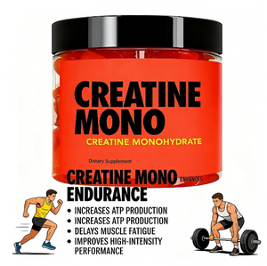 Gummies de créatine sans sucre 5000mg – Complément pré-entraînement à la créatine monohydrate <span class=keywords><strong>pour</strong></span> booster l'énergie et la croissance musculaire – 2 gummies par dose – Santé - Product Image 4