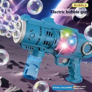 Machine à bulles électrique d'extérieur nouvelle génération, jouet lance-bulles, lance-roquettes, jouets à bulles en plastique durable de qualité supérieure - Product Image 2