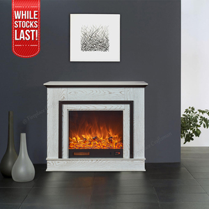 Cheminée décorative d'intérieur en <span class=keywords><strong>bois</strong></span> artificielle moderne, support gratuit, cheminée circulaire led, brûleur de <span class=keywords><strong>bois</strong></span>, poêle électrique - Product Image 1