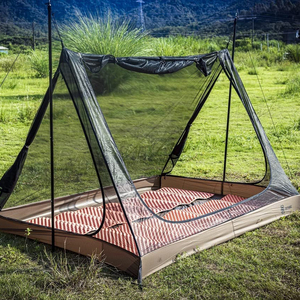 Tienda de campaña con pantalla de malla para 2 personas, refugio de pantalla de 3 aberturas con <span class=keywords><strong>suelo</strong></span> de bañera impermeable para acampar al aire libre - Product Image 2