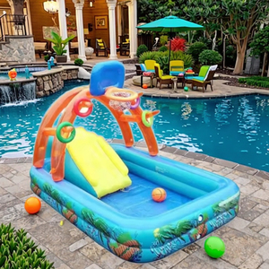 2025 trẻ em mùa hè nước vui vẻ Đồ chơi sân cỏ nhỏ Hồ bơi bơm hơi nước hồ bơi nhà máy giá - Product Image 5