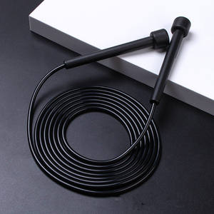 Corde à sauter professionnelle et durable en PVC de 6 mm, corde croisée solide avec poignée longue de 2,8 m, réglable, légère, non-intelligente, pour l'exercice à domicile - Product Image 3