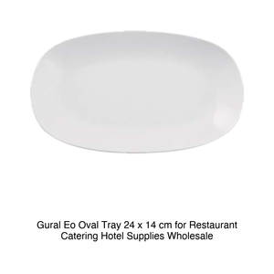 Eo Oval Serving <b>Platter</b> 24 × 14 cm Gural -6- Eo24Ky00 - Product Image 2