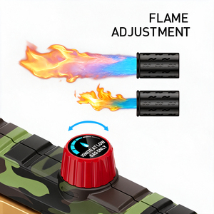 Lampe torche tactique à gaz butane à flamme variable rétractable et réglable, portable pour le camping en extérieur - Product Image 2