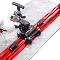 MUFASHA Coupe-carreaux portable de qualité industrielle avec rail de guidage rouge, machine de découpe manuelle et électrique pour dalles, céramique et porcelaine 800 mm