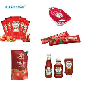 Tomato Sauce Packing Solution Machine Liquid Packaging Machine Ketchup Sachets Packing Machine