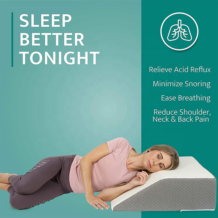 工厂批发健康家庭护理膝盖疼痛手术后睡眠枕头医疗枕头腿部记忆泡沫枕头