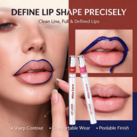 Crayon à lèvres semi-permanent Miss Lara Peel Off, 8 couleurs, résistant à l'eau et au transfert, pour vente en gros personnalisée