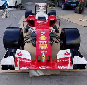 منحوتة سيارة سباق مكشوفة من الألياف الزجاجية بتصميم مخصص، طلاء عالي اللمعان، مقاعد داخلية سوداء، مصنوعات من الراتنج، تدعم تصنيع المعدات الأصلية/تصنيع التصميم الأصلي، لون أحمر - Product Image 3