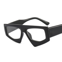 Boyarn Fashion Design Écaille de Tortue Personnalité Double Couleur Optique Lunettes Cadre Rétro Irrégulier Surdimensionné Lunettes