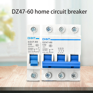 DZ47-60ชนิด c 2P 16A/20A/32A/40A พลาสติกทองแดงขนาดเล็ก6kA ป้องกันเบรกเกอร์ครัวเรือน (MCB) โดย - Product Image 1