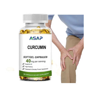 Supplément à base de plantes Extrait de curcuma Curcumine Softgel Capsule Joint Support Curcumine Softgels - Product Image 1