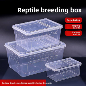 Caja de Cría de Reptiles al por Mayor, Recinto de Plástico Apilable, Terrario, Vivario para Gecko Leopardo y Tarántula - Product Image 5