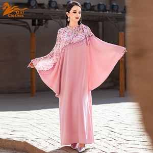strapless open back dress Brooks Avenue Short Sleeve Maxi Kaftan in Pink Stripe – 8.28 Boutique main image 1