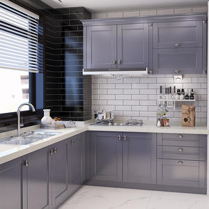 סין מפעל חם מכירה מדע וטכנולוגיה קלאסי רטרו שחור לבן אפור כולו עיצוב ערכת עיצוב ערכת מטבח ארון - Product Image 5