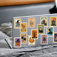 50 autocollants cool d'Halloween pour décoration de livres, lettres, festivals artistiques, cadeaux