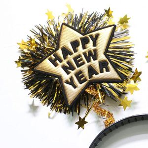 Artículos para Fiestas, Recuerdos, Accesorios de Disfraces para Niños, Diadema de Estrella de Cinco Puntas de Seda, Feliz Año Nuevo - Product Image 3