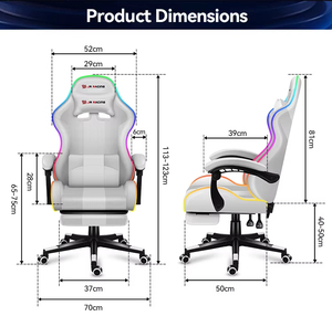 <span class=keywords><strong>Sedia</strong></span> <span class=keywords><strong>da</strong></span> <span class=keywords><strong>Gaming</strong></span> all'Ingrosso Cadeira Gamer Economica Reclinabile per PC in Pelle con LED RGB per Giocatori Silla Gamer - Product Image 2
