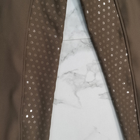 Legging d'équitation marron authentique haut de gamme, design moderne en poly, en stock, coupe ajustée
