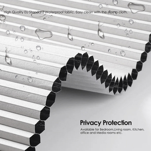 ม่านรังผึ้งขนาดสั่งทำพิเศษ พร้อมกรอบติดตั้งสำเร็จรูป ป้องกันแสงได้เต็มที่ ติดตั้งง่าย ปลอดภัยสำหรับเด็ก ใช้งานแบบไร้สาย - Product Image 6