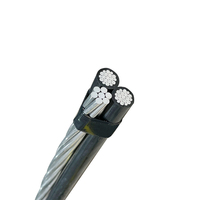 0.6/1kv XLPE isolé ABC conducteur en aluminium faisceau aérien câble électrique avec ACSR AAC AAAC fil nu