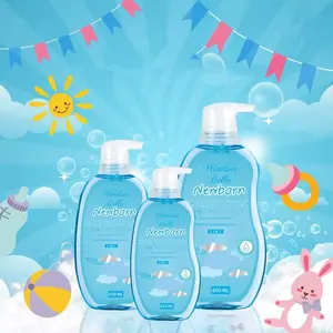 Produtos De Banho Do Bebê Cuidados Com A Pele Loção Orgânica Natural Do Bebê 3 em 1 Shampoo e Lavagem Do Bebê Cuidados Com A Pele Set Private Label